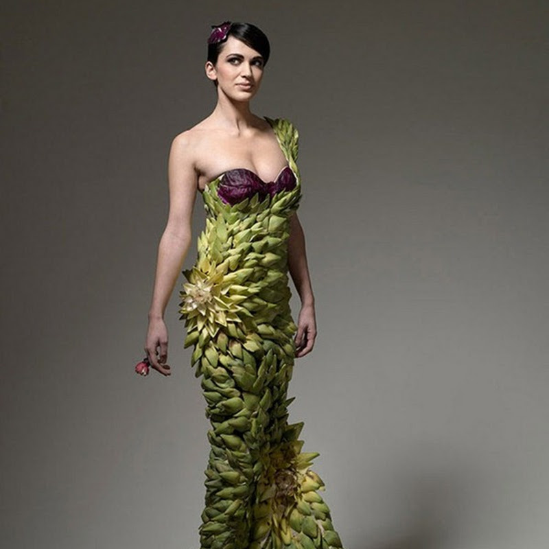 Dresses Made Out of Real Food Amusing
